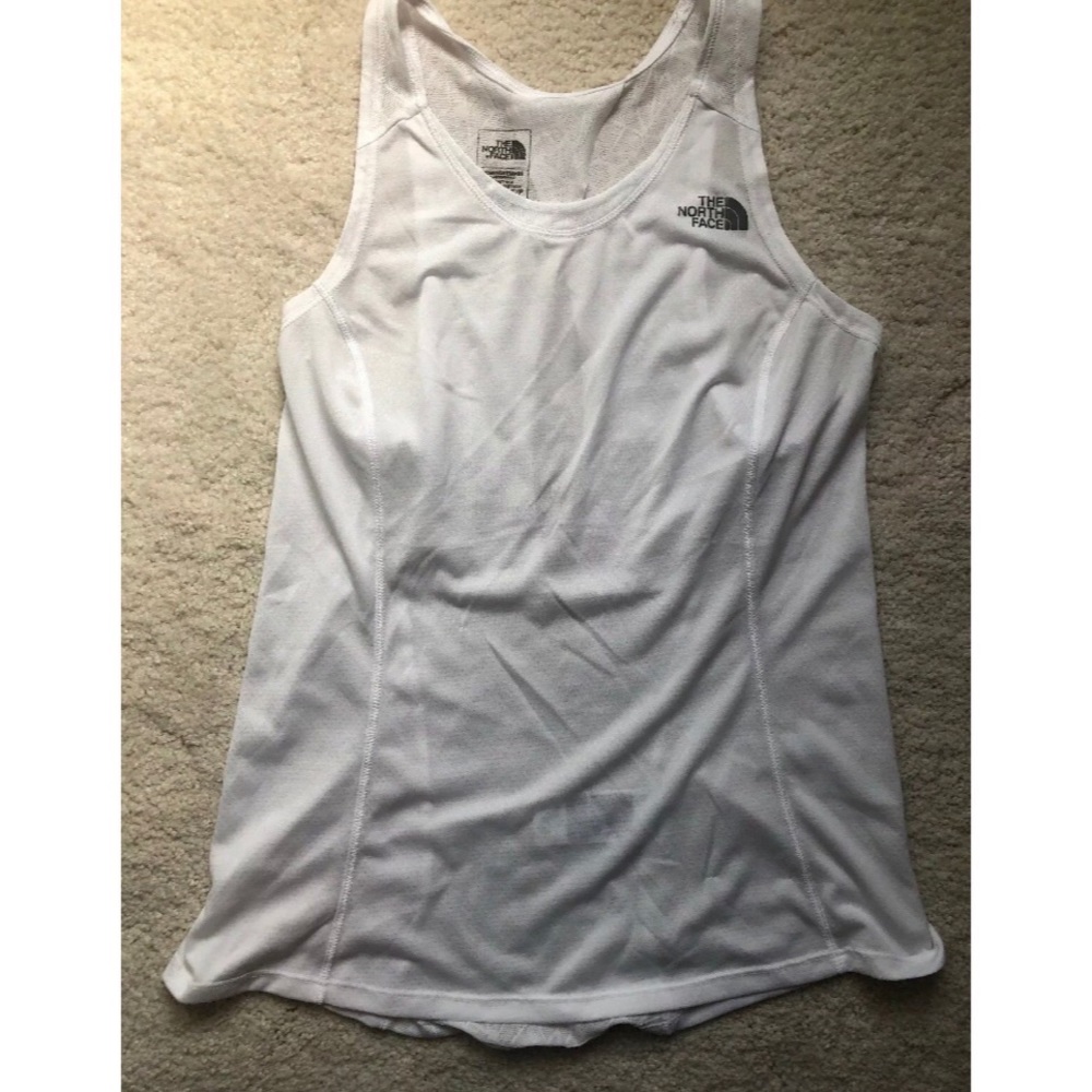 North Face white athletic tank